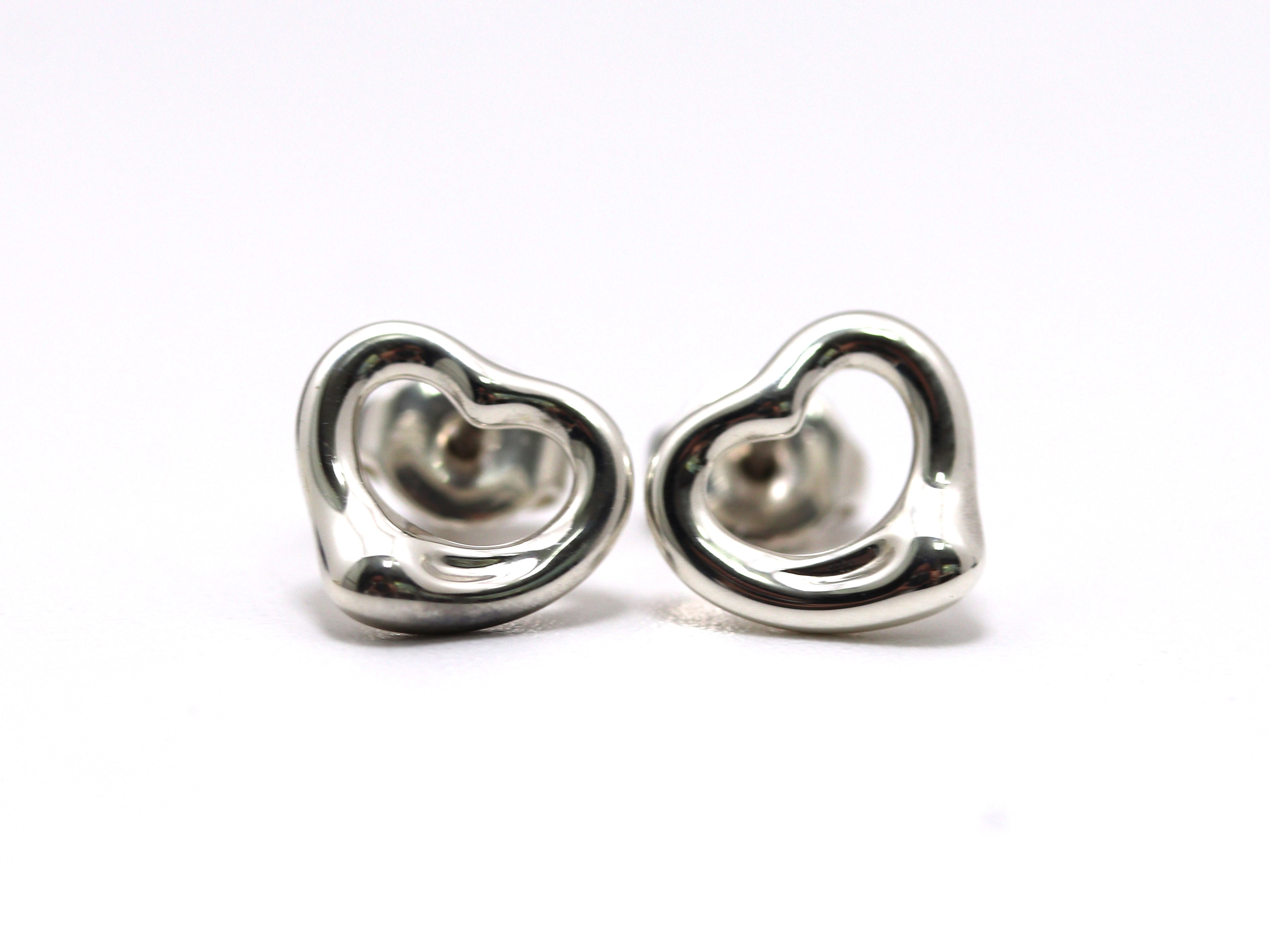 Tiffany&Co. ティファニー オープンハートピアス シルバー 1.9g 【471