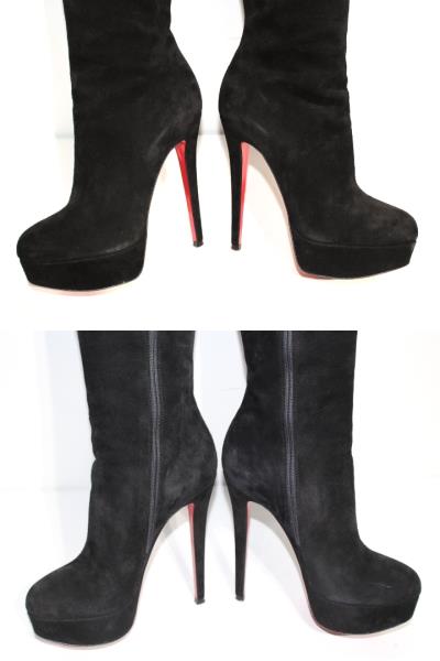 【楽天市場】クリスチャンルブタン Christian Louboutin ブーツ ショートブーツ 靴 シューズ スエード ブラック ブーティ ビジュー  : My Closet by Tieel