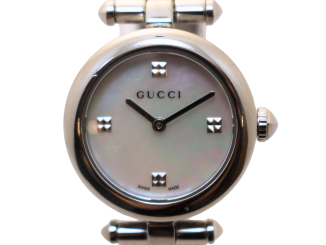GUCCI グッチ 腕時計 ディアマンティッシマ ホワイトシェル SS