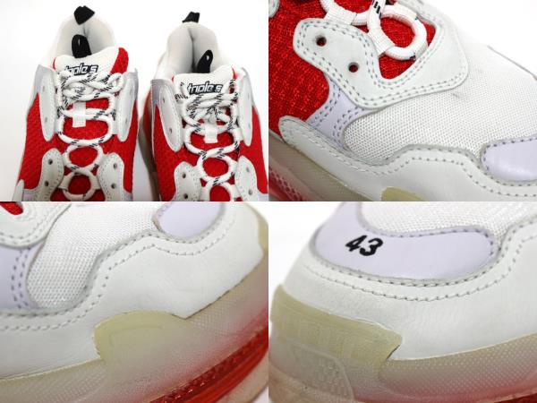 BALENCIAGA バレンシアガ トリプルS スニーカー メンズ43 ホワイト