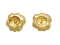 CHANEL シャネル カメリア ピアス 750YG イエローゴールド D