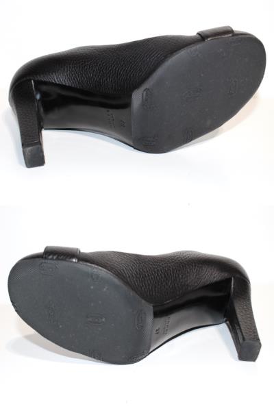 GUCCI グッチ パンプス レディース37 約24cm ブラック レザー
