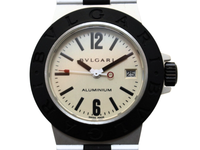 BVLGARI 腕時計 シルバー/ブラック BVLGARI ブルガリ 腕時計 アルミニウム シルバー アルミニウム