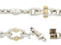 TIFFANY＆CO　ティファニー　メイカーズ チェーン ネックレス　シルバー　SV　イエローゴールド　YG　64.5g（2143200621984）【200】