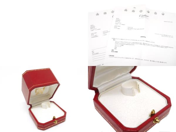 Cartier カルティエ 2Cリング トリニティ 3カラー ダイヤモンド