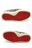 Christian Louboutin　クリスチャンルブタン　スリッポン　レディース37ハーフ　マルチカラー　パイソン/ラインストーン　2148103607158　【432】