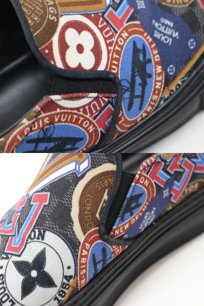 LOUIS VUITTON ルイ・ヴィトン スニーカー スリッポン メンズ6 約25cm