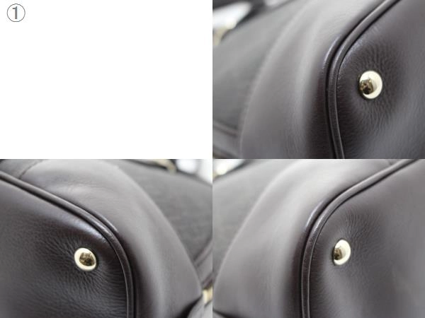 GUCCI　グッチ　バッグ　GGスプリーム ２wayバッグ　ダークブラウン　コーティングキャンバス　カーフ　309617　2148103696602　【200】