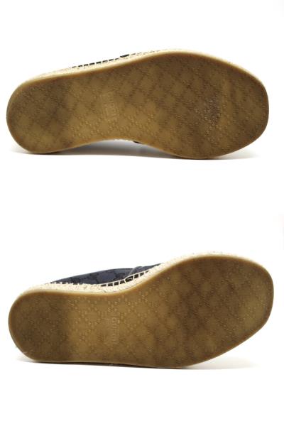 GUCCI グッチ 靴 エスパドリーユ メンズ6 ブラック ナチュラル