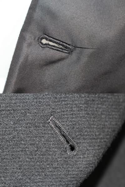 プラダ　ウールコート 38 PRADA(プラダ) ロゴボタンウールPコート SGB888 S212 ネイビー