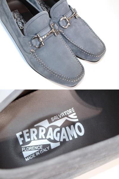 Salvatore Ferragamo フェラガモ ドライビングシューズ メンズ8 約26cm