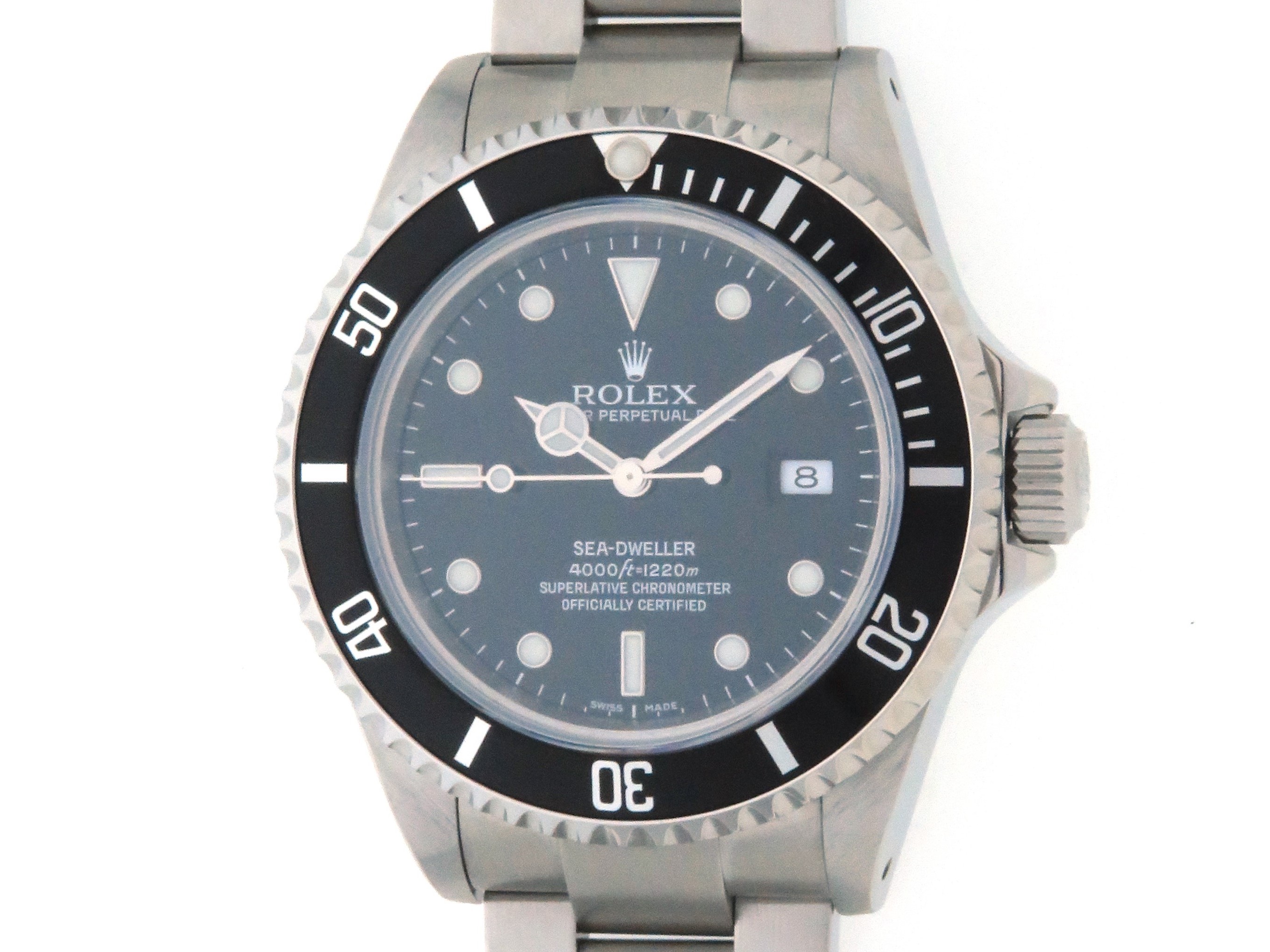 P番 2001年3月並行　ROLEX ロレックス　シードゥエラー　16600　SS　ブラック文字盤　メンズ　自動巻き　1220m防水　【432】