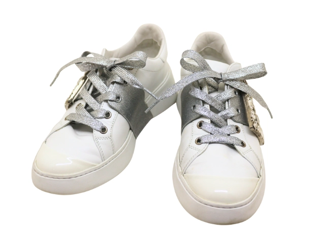 Roger Vivier ロジェヴィヴィエ　37 1/2 24センチ　未使用 Roger Vivier ロジェ・ヴィヴィエ スニーカー レディース37 ホワイト