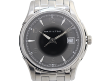 HAMILTON ハミルトン 腕時計 ジャズマスタージェント SS ブラック H324111 クォーツ メンズ 2141000358833 【200】