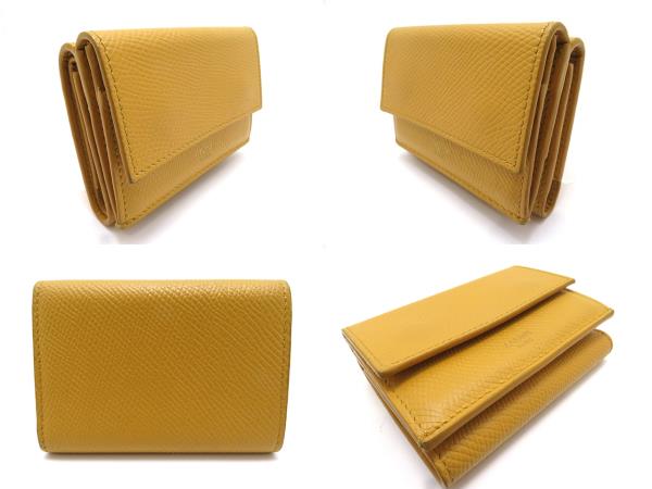 CELINE セリーヌ フォールドウォレット 三つ折り財布 オレンジ CELINE セリーヌ フォールドウォレット 三つ折り財布 オレンジ