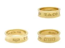 TIFFANY＆CO　ティファニー 　1837リング　YG　イエローゴールド　6.9g　9号　 2120000309564　【200】