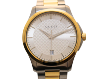 GUCCI グッチ 腕時計 Gタイムレス シルバー GP/SS 126.4 クォーツ