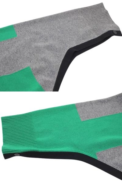 HERMES エルメス 衣類 ニットポンチョ レディースTU グリーン カシミヤ 2143400207759 【200】