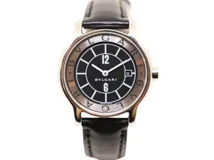 BVLGARI ブルガリ 腕時計 ソロテンポ ST29S クォーツ ブラック文字盤  