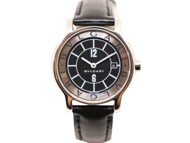 BVLGARI ブルガリ 腕時計 ソロテンポ ST29S クォーツ ブラック