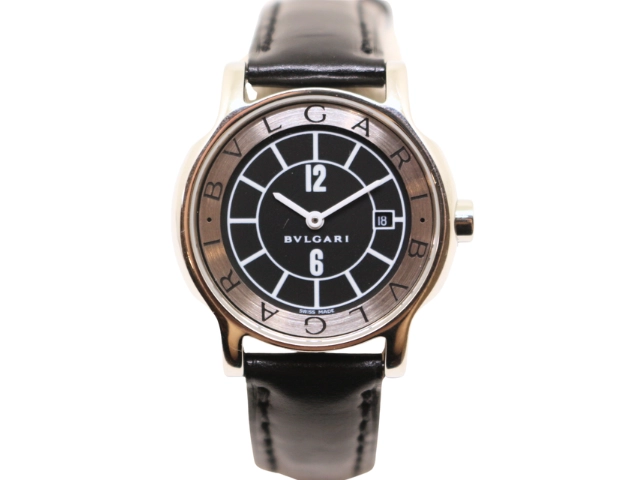 (9/8まで) BVLGARI ブルガリ ソロテンポ ST29Sレディース腕時計 BVLGARI ブルガリ 腕時計 ソロテンポ ST29S クォーツ ブラック文字盤
