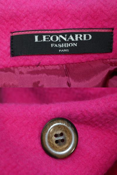 LEONARD FASHION レオナール ファッション コート レディース11 ピンク