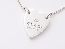 GUCCI　グッチ　ハートタグブレスレット　シルバー　約5.4g　【471】IK
