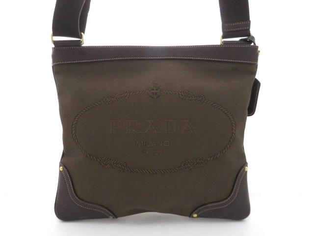 本体のみですPRADA   本革ロゴジャガー　ショルダーバッグ