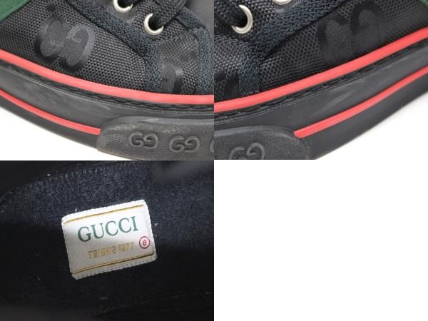 GUCCI　グッチ　Gucci Off The Grid メンズ ハイトップスニーカー　メンズ8　約27cm　ブラック　ファブリック　 参考定価\100,100-　（2148103409677）【200】