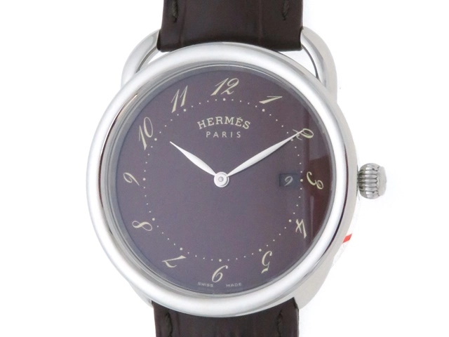 HERME`S 時計 エルメス アルソー ＳＳ 革ベルト メンズクォーツ AR5.71 の購入なら「質」の大黒屋（公式）
