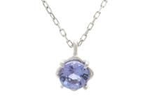 ４℃　ヨンドシー　ネックレス　ホワイトゴールド　K10WG　タンザナイト　0.7g（2121000023436）【200】