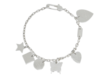 GUCCI　グッチ　レードマーク マルチチャームブレスレット　シルバー　SV　11.8g　約16cm（2148103864773）【200】