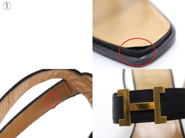 HERMES エルメス 靴 コンスタンス ストラップサンダル レディース36
