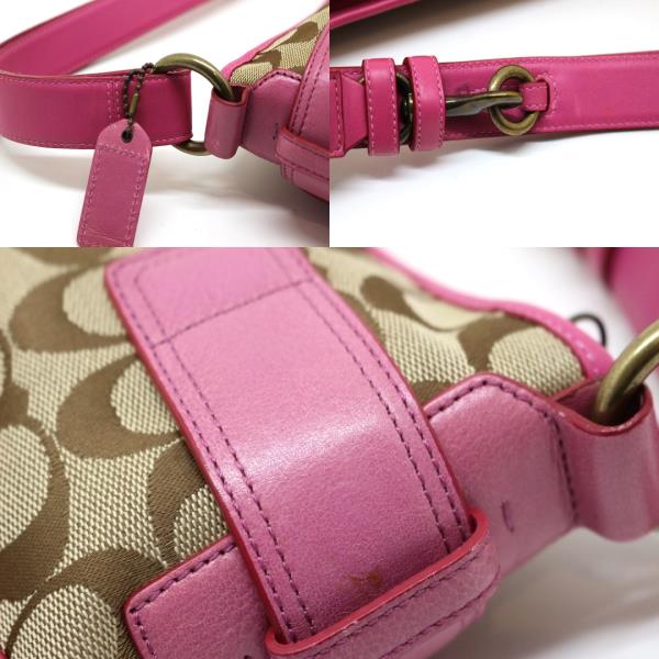 希少カラー⭐︎ピンク　コーチ　ショルダーバッグ　シグネチャー　キャンバス 楽天市場】【バッグ】COACH コーチ シグネチャー ショルダー