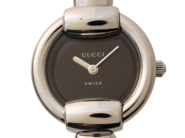 GUCCI グッチ 腕時計 1400L ブラック SS クォーツ レディース
