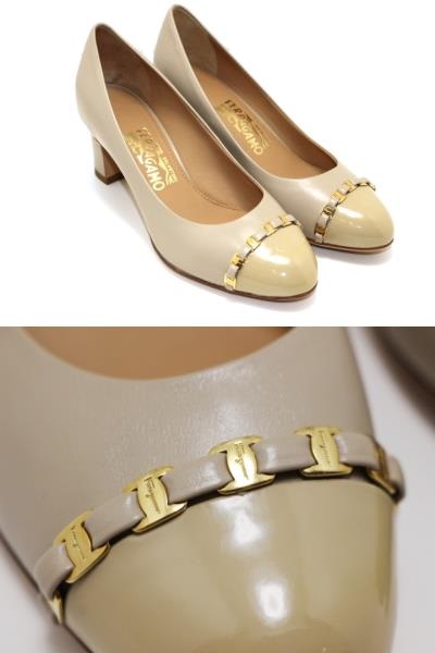 Salvatore Ferragamo フェラガモ パンプス レディース5ハーフ 約 Salvatore Ferragamo フェラガモ パンプス レディース5ハーフ 約