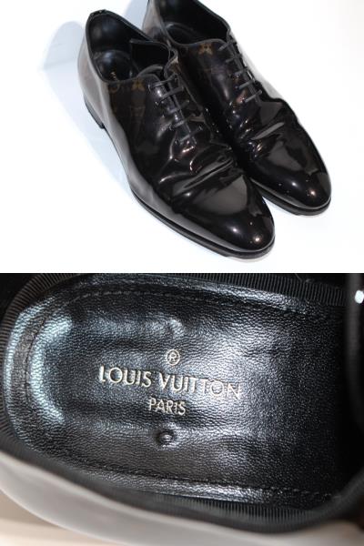 ❤️オサムバトン　本革シューズ22.5㎝　美品❤️ LOUIS VUITTO ルイヴィトン 革靴 メンズ8 ブラック ブラウン