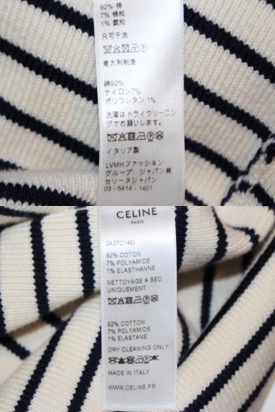 CELINE セリーヌ ワンピース レディースM アイボリー ネイビー