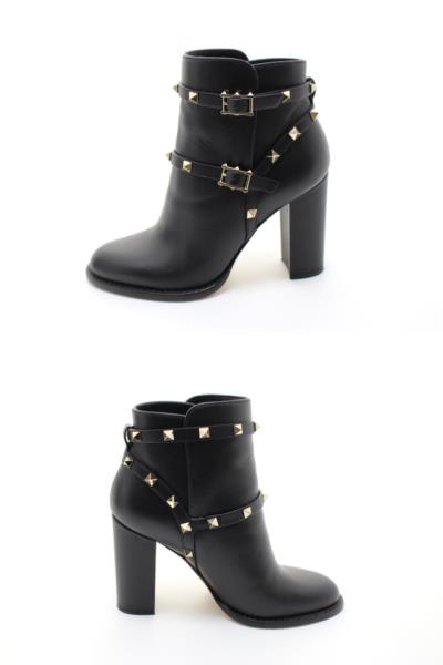 VALENTINO バレンチノ 靴 ロックスタッズアンクルブーツ