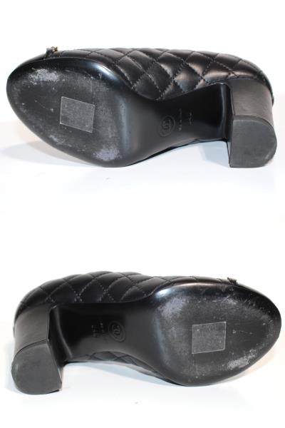 CHANEL シャネル パンプス レディース34 ブラック レザー G32680 CHANEL シャネル パンプス レディース34 ブラック レザー G32680