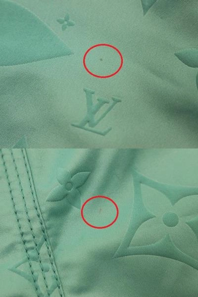 LOUIS VUITTON ルイヴィトン 衣類 スイムウェア3Dポケットモノグラムボードショーツ メンズXL グリーン ナイロン RM211E OSJ HLW55W