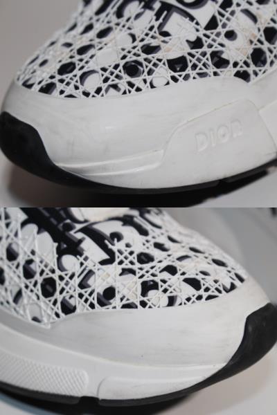 Dior ディオール スニーカー メンズ42 ホワイト ブラック ラバー