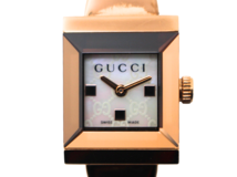 GUCCI グッチ 腕時計 128.5 バングルウォッチ GP シェル クォーツ レディース 2143200634496 【200】