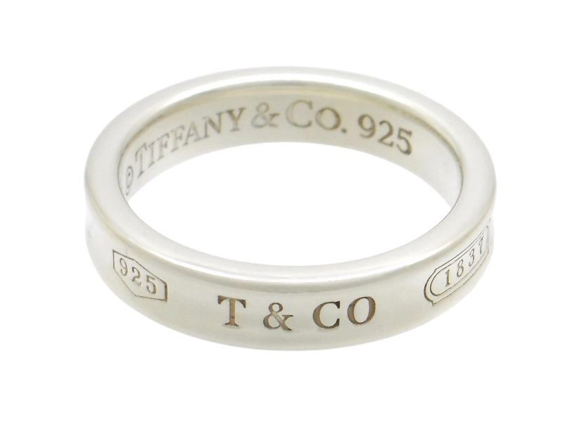 TIFFANY&CO ティファニー 1837ナローリング 指輪 シルバー 3.8g 7.5号