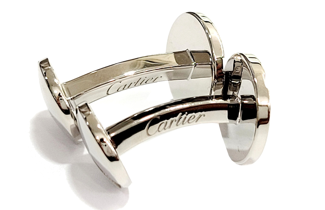 Cartier カルティエ サントス ドゥ カルティエ カフリンクス スターリングシルバー 9.1g 【204】の購入なら「質」の大黒屋（公式）