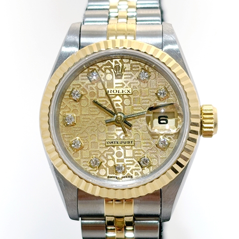 T番 ROLEX ロレックス デイトジャスト26 69173G 10PD SS/YG コンピューター文字盤 レディース 腕時計 （2147200502236）【200】C の購入なら「質」の大黒屋（公式）