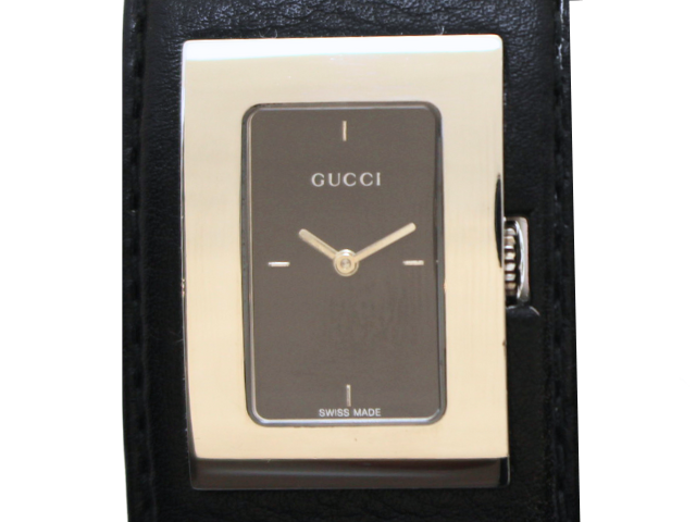 GUCCI 腕時計 ブラック ステンレス GUCCI グッチ 腕時計 7800L ブラック SS/カワ クォーツ の購入