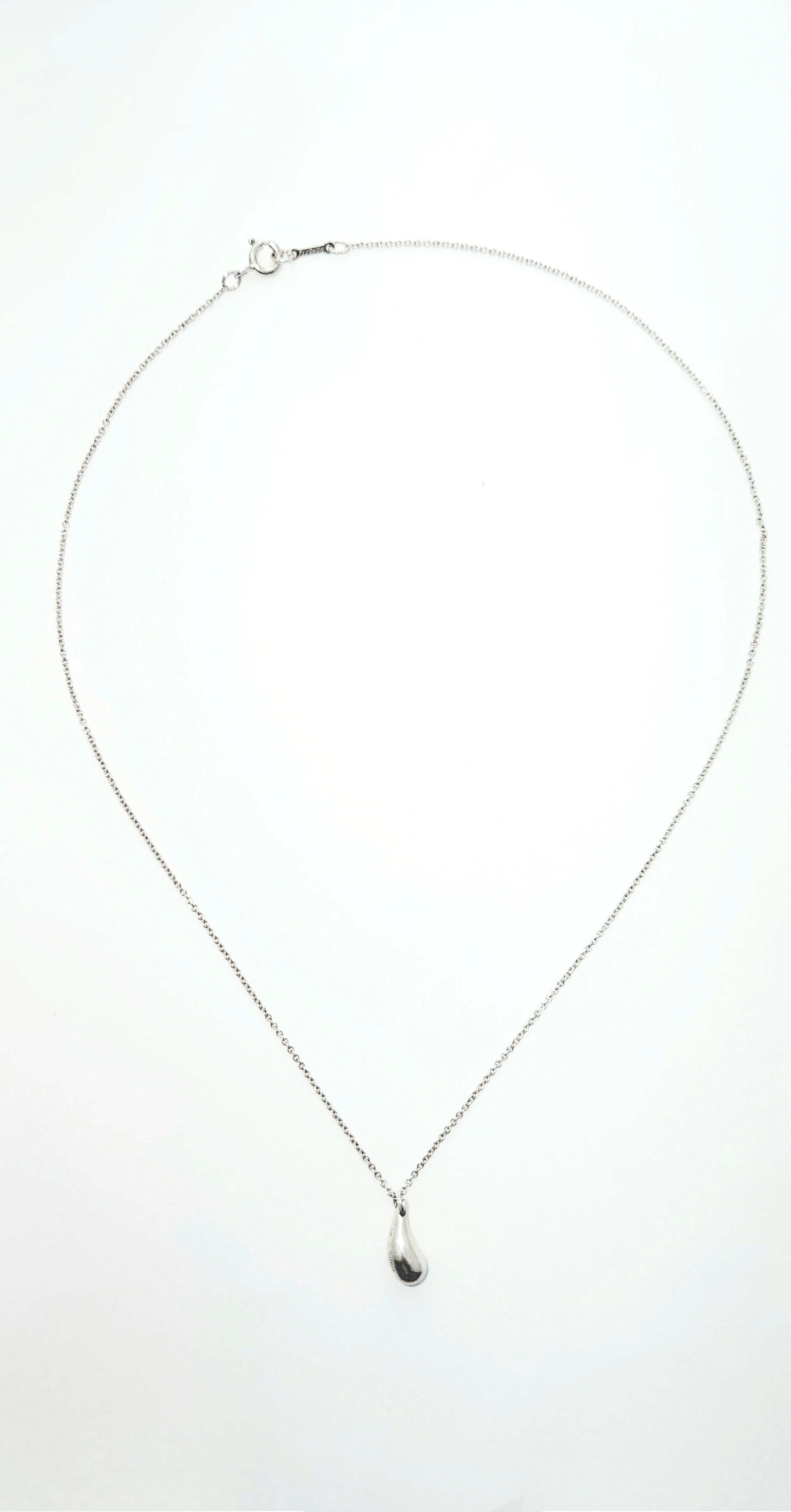 TIFFANY＆CO ティファニー ティアドロップ ネックレス シルバー