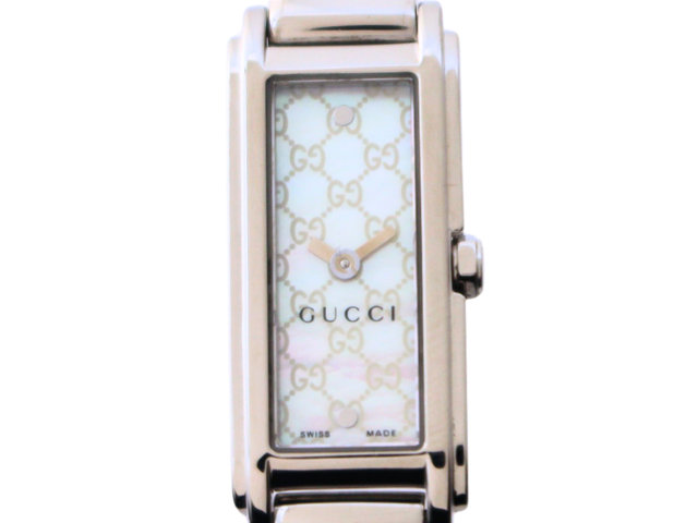 GUCCI グッチ 腕時計 109 シェル/GG柄 SS クォーツ レディース