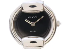GUCCI グッチ 腕時計 1400L ブラック SS クォーツ レディース